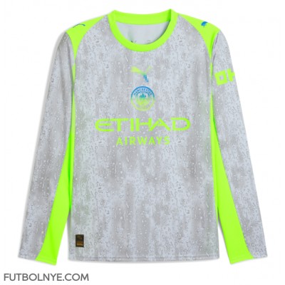 Camiseta Manchester City Tercera Equipación 2025-26 manga larga Camiseta Manchester City Tercera Equipación 2025-26 manga larga